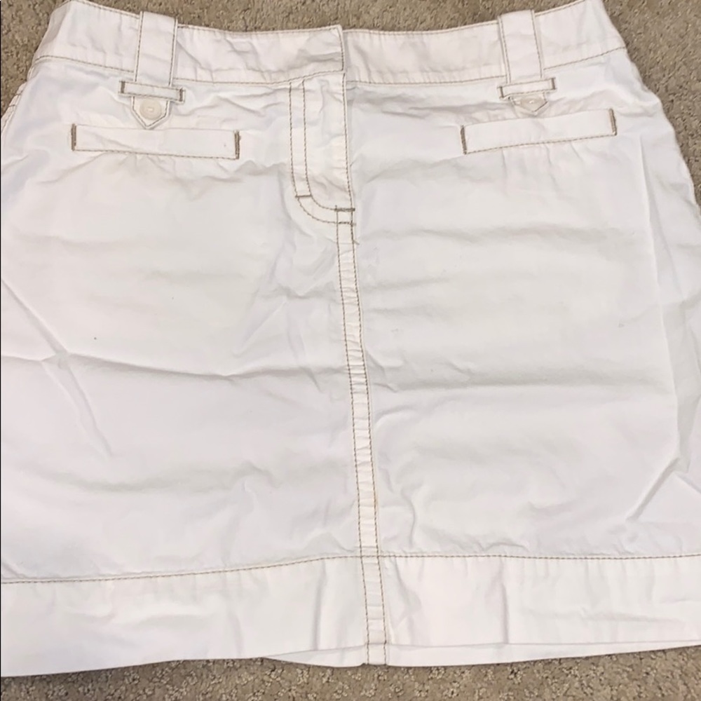 womens loft white skirt